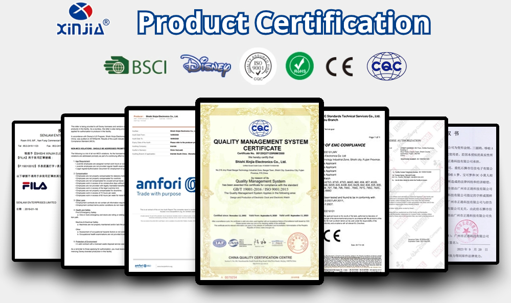 Digital Watch Manufacturer Product Certification